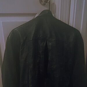 izzi leather medium black jacket